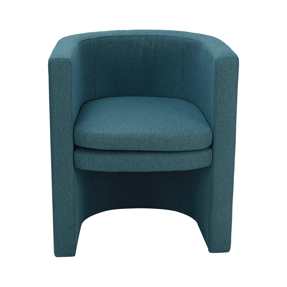 Navy Blue Wooden Frame odpočívá židle