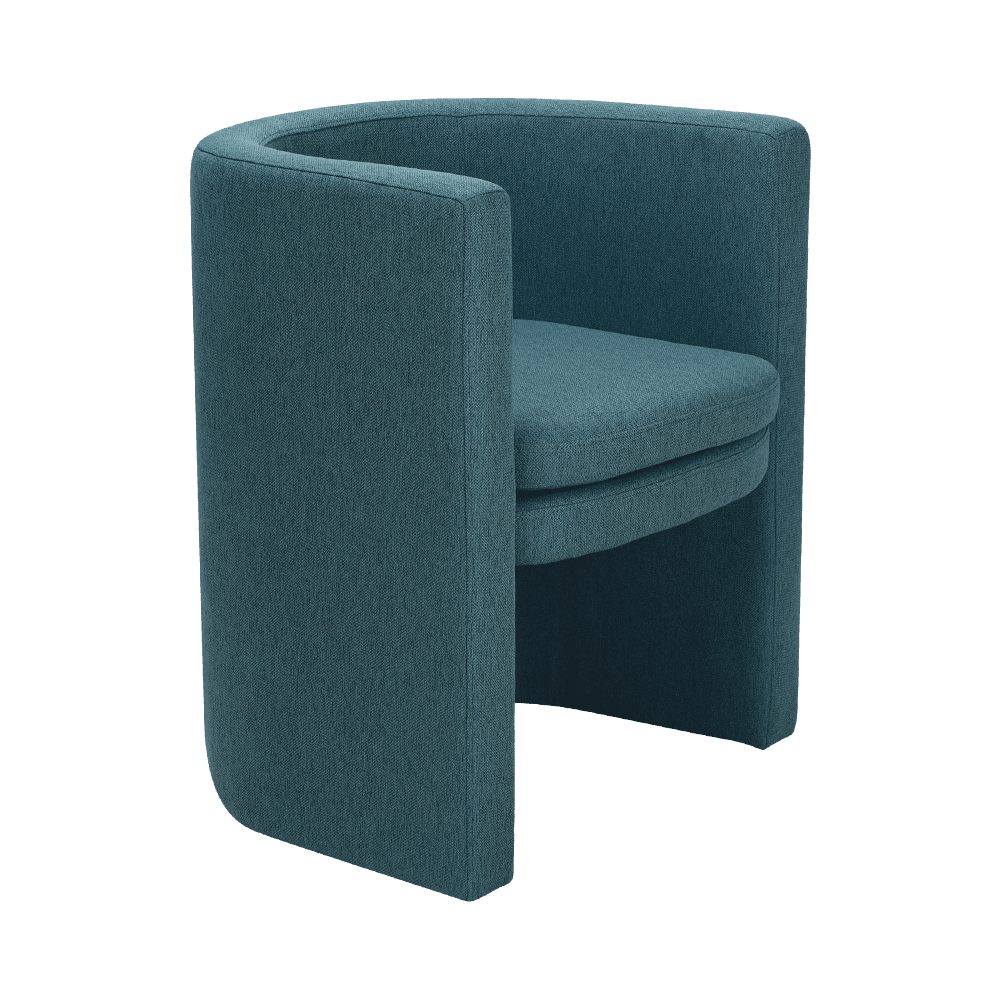 Navy Blue Wooden Frame odpočívá židle
