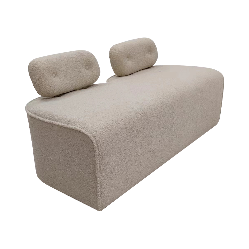 Double Sofa Sponge Couch Loveseat with Backrest